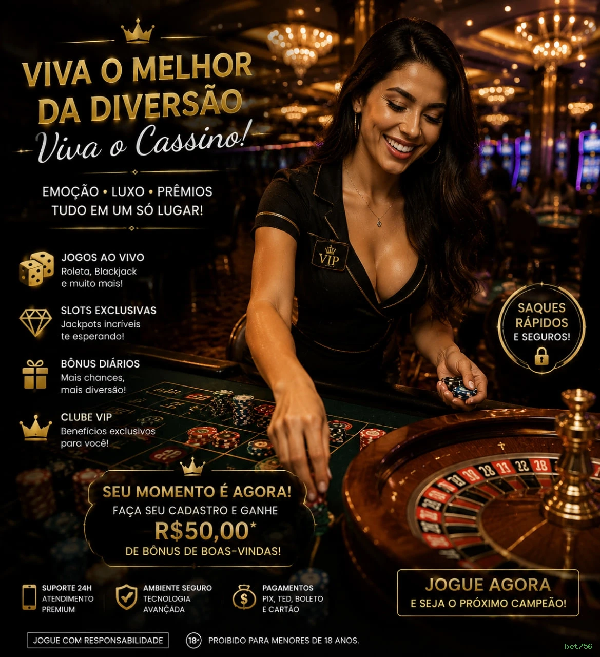 Slots com prêmios bet756